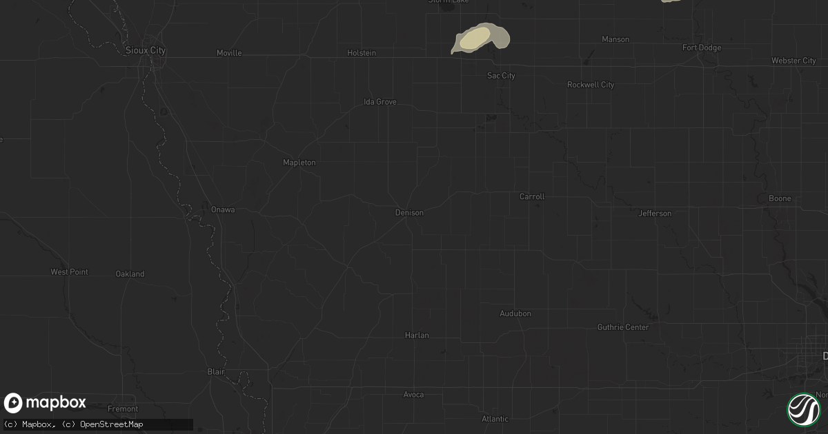 Hail map in Douds, IA on June 24, 2023