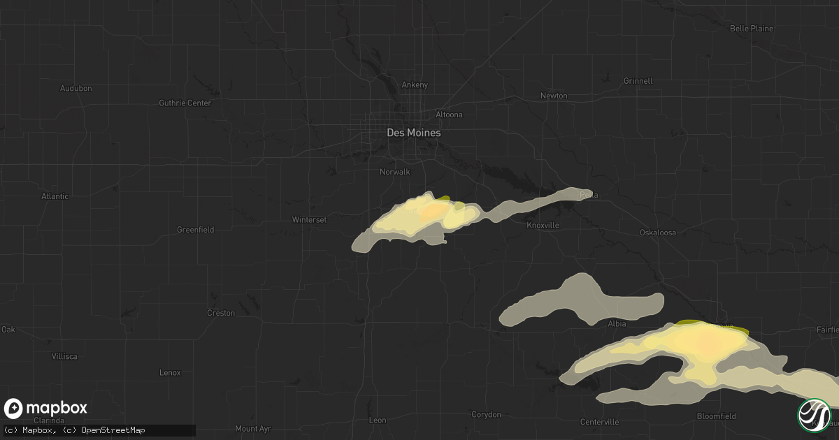 Hail map in Indianola, IA on June 24, 2023