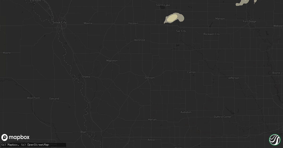 Hail map in Waverly, IA on June 24, 2023