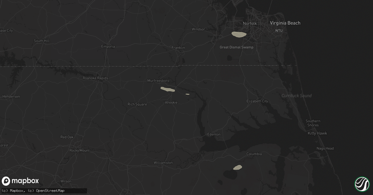 Hail map in Cofield, NC on June 24, 2024