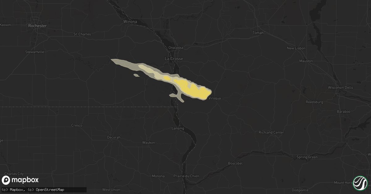 Hail map in Genoa, WI on June 24, 2024