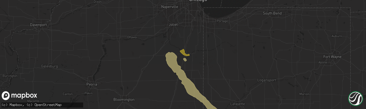Hail map in Kankakee, IL on June 24, 2024