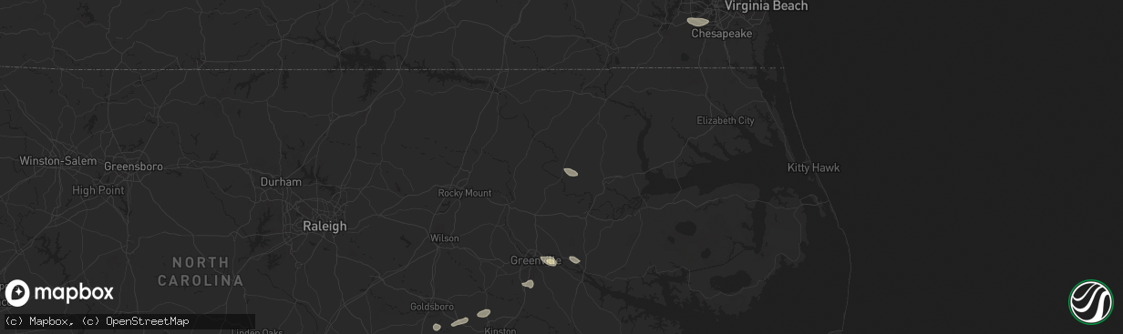 Hail map in Lewiston Woodville, NC on June 24, 2024