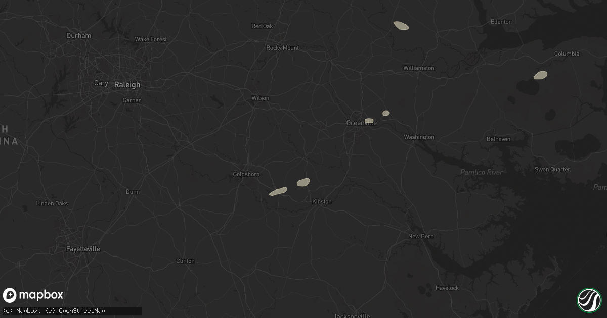 Hail map in Snow Hill, NC on June 24, 2024