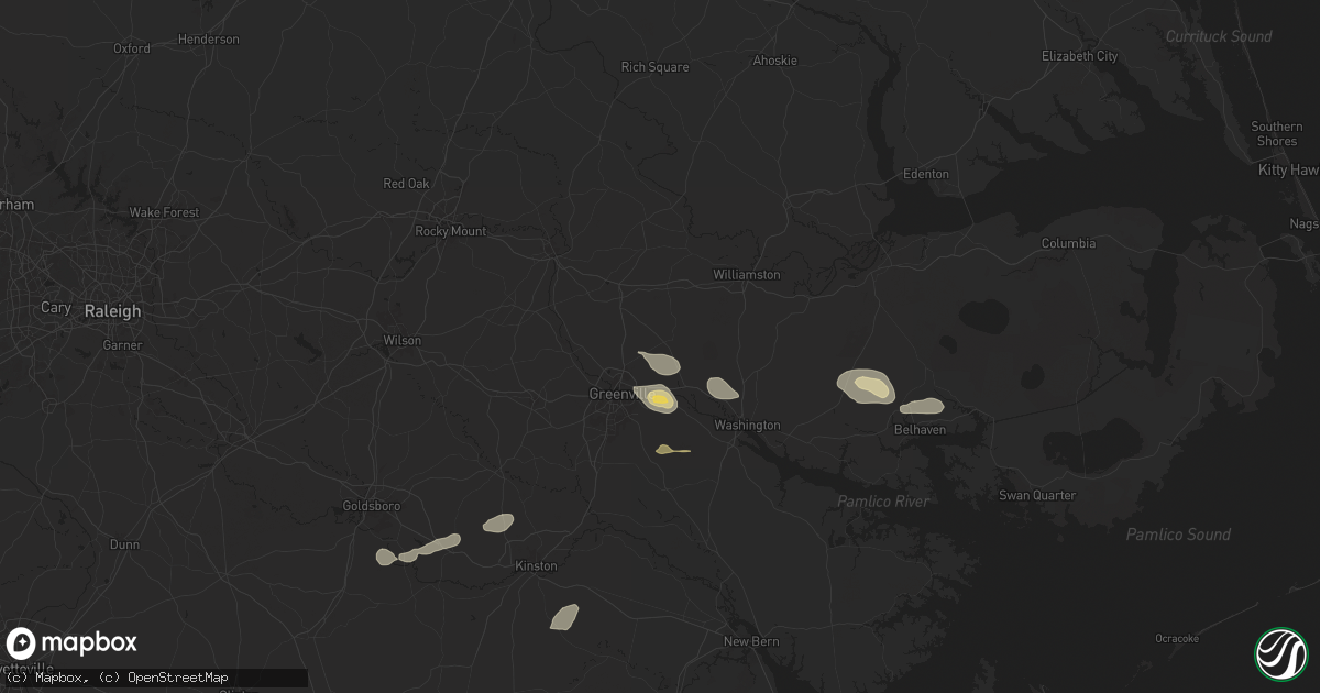 Hail map in Stokes, NC on June 24, 2024