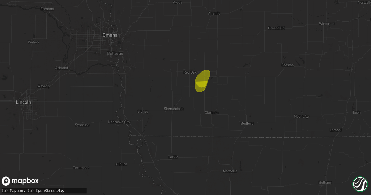 Hail map in Essex, IA on June 24, 2025