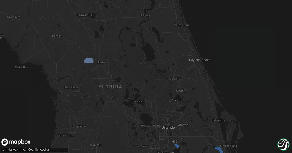 Hail map in Altoona, FL on June 24, 2026