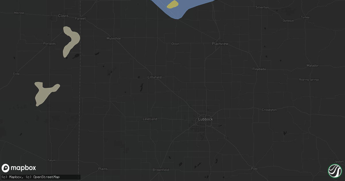 Hail map in Anton, TX on June 24, 2026