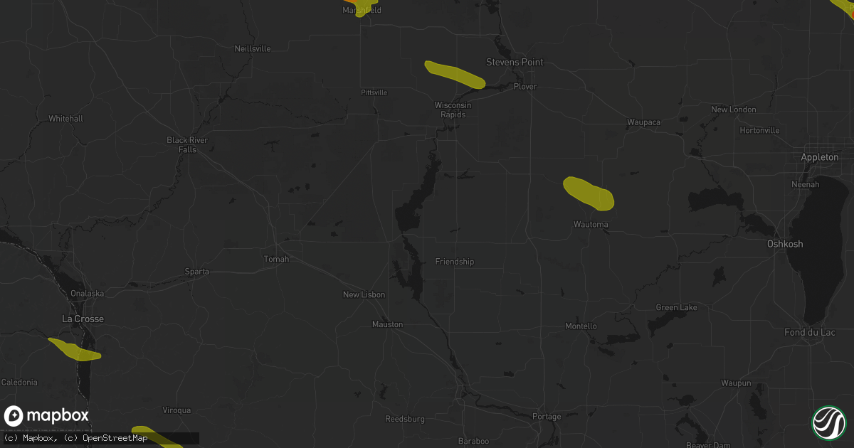 Hail map in Arkdale, WI on June 24, 2026