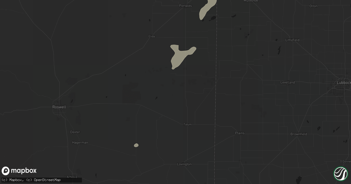 Hail map in Crossroads, NM on June 24, 2026