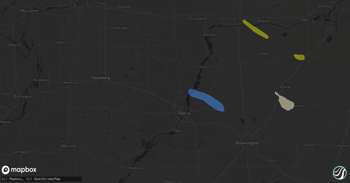Hail map in Dunlap, IL on June 24, 2026