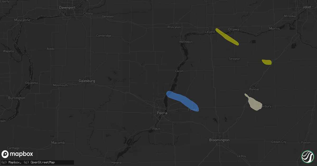 Hail map in Edelstein, IL on June 24, 2026