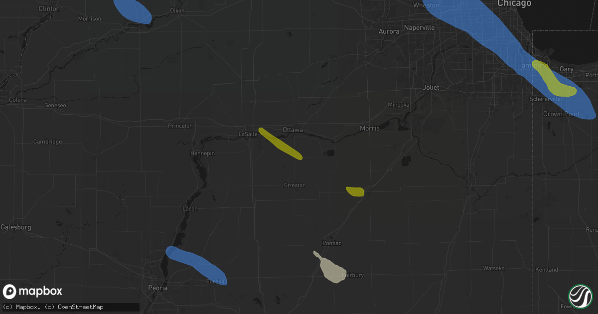 Hail map in Grand Ridge, IL on June 24, 2026