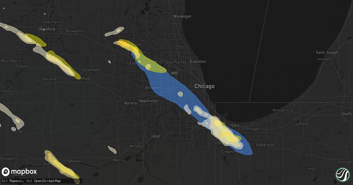 Hail map in La Grange Park, IL on June 24, 2026