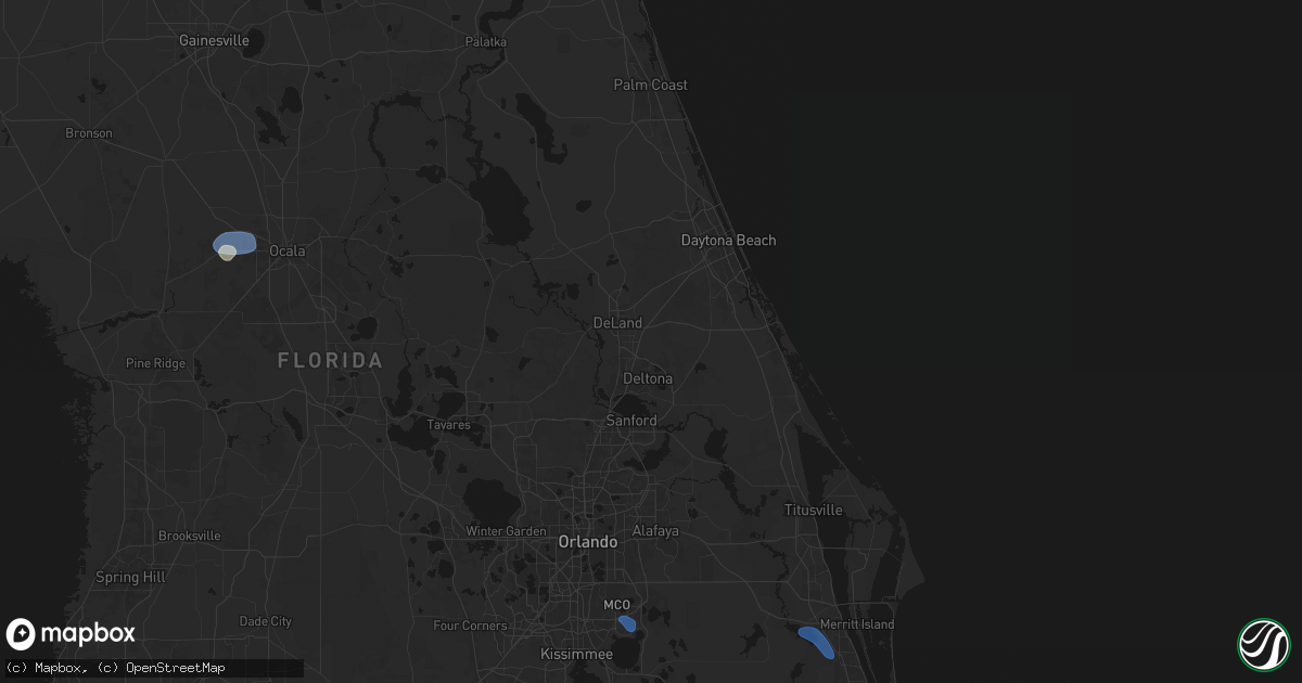 Hail map in Lake Helen, FL on June 24, 2026