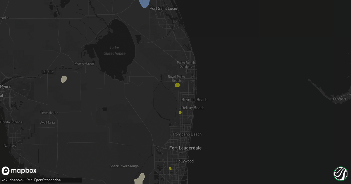 Hail map in Lake Worth, FL on June 24, 2026
