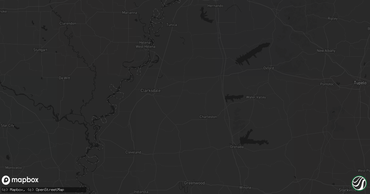 Hail map in Lambert, MS on June 24, 2026
