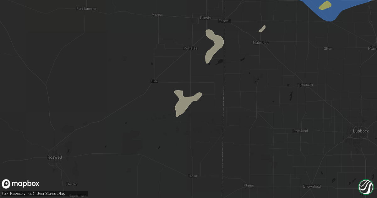 Hail map in Pep, NM on June 24, 2026
