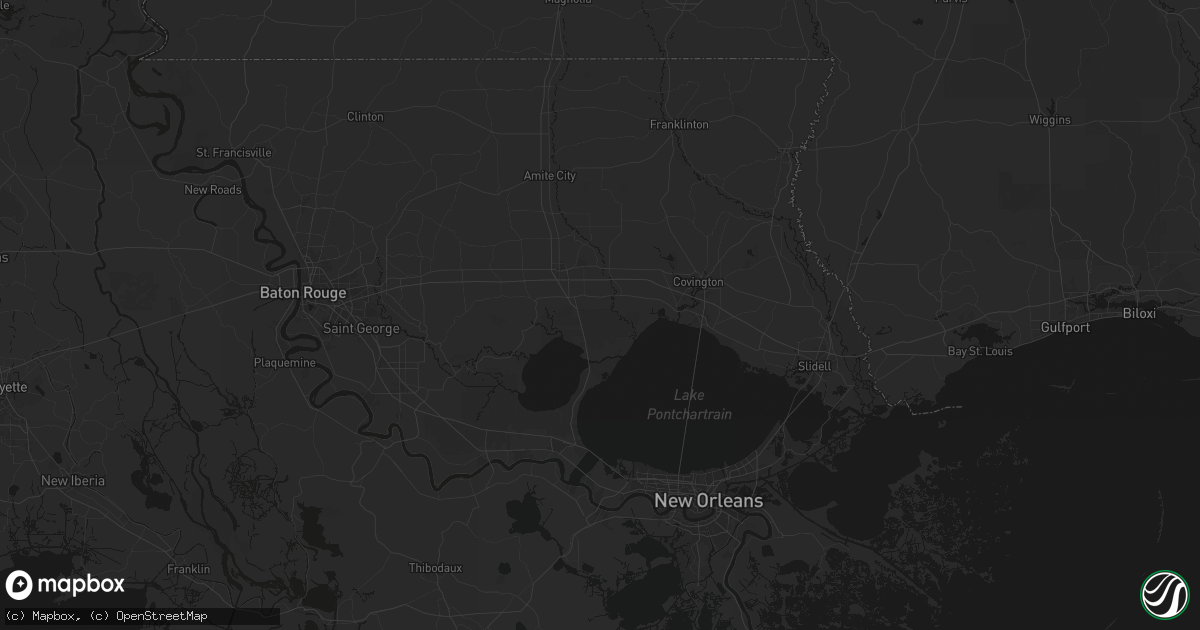 Hail map in Ponchatoula, LA on June 24, 2026