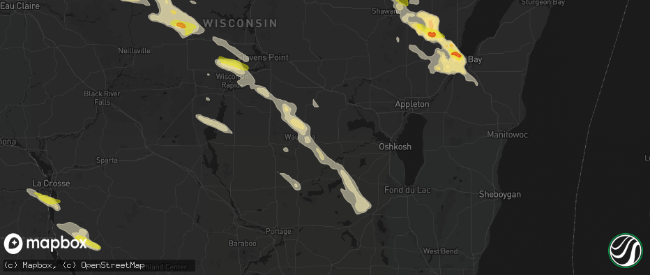 Hail map in Redgranite, WI on June 24, 2026