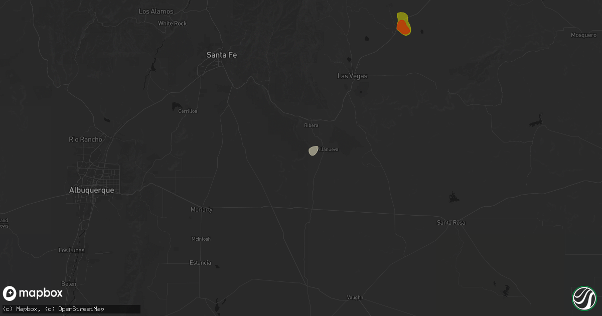 Hail map in Ribera, NM on June 24, 2026