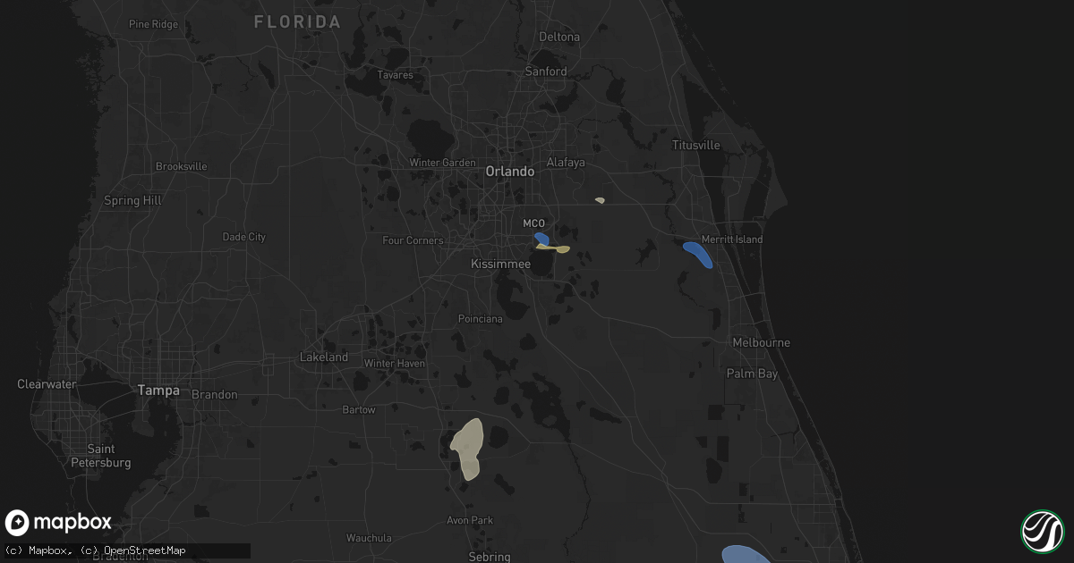 Hail map in Saint Cloud, FL on June 24, 2026