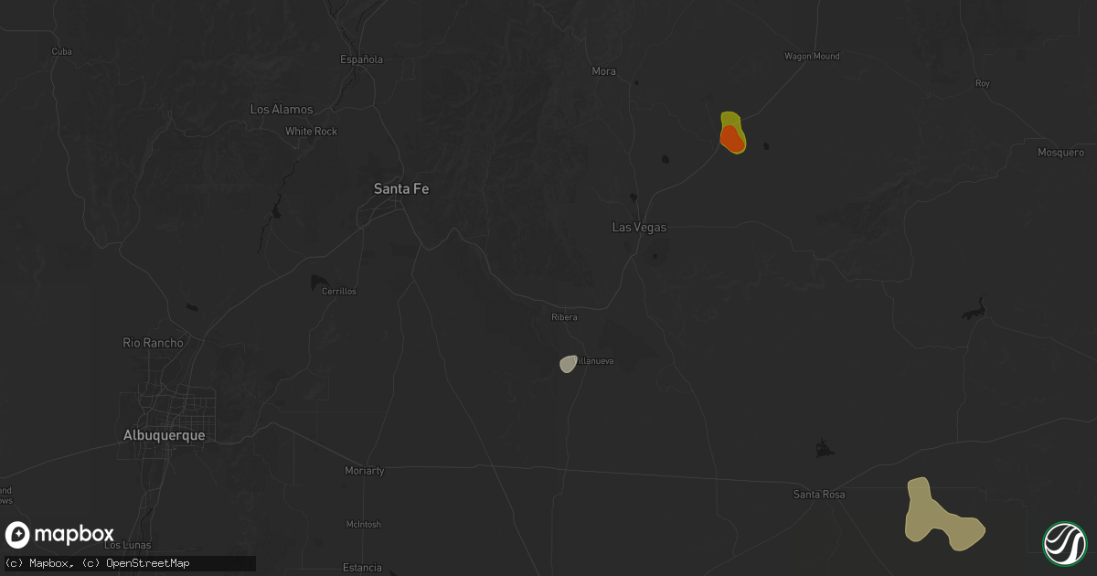 Hail map in San Jose, NM on June 24, 2026