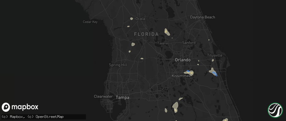 Hail map in Webster, FL on June 24, 2026