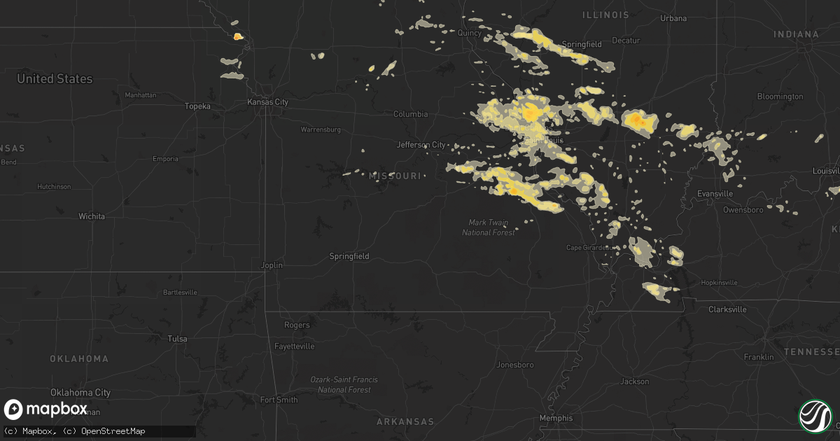 Hail map in Florida on June 25, 2011