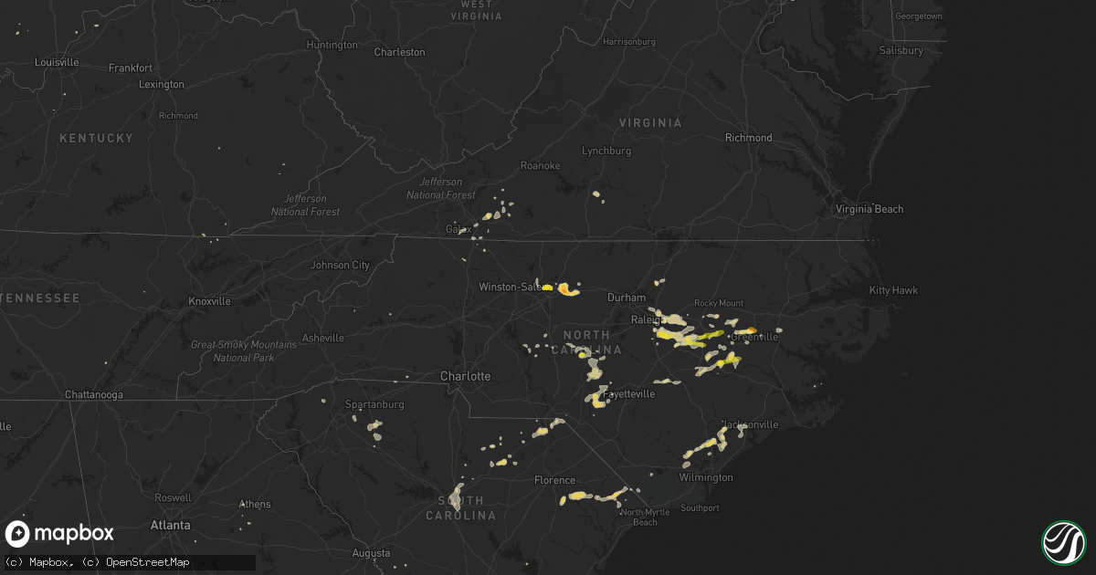 Hail map on June 25, 2013