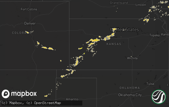 Hail map preview on 06-25-2016