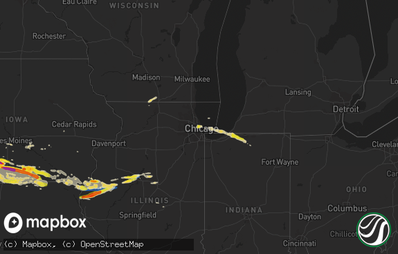 Hail map preview on 06-25-2019