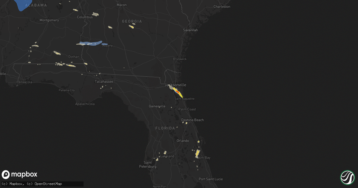 Hail map on June 25, 2020
