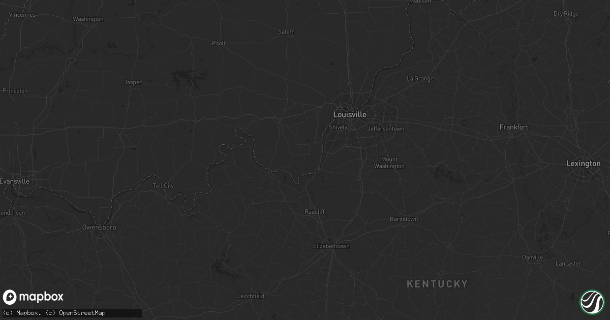 Hail map in Athens, AL on June 25, 2023