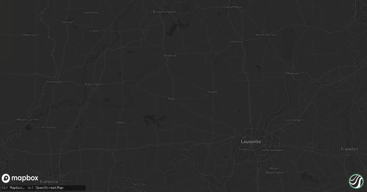 Hail map in Chicago, IL on June 25, 2023