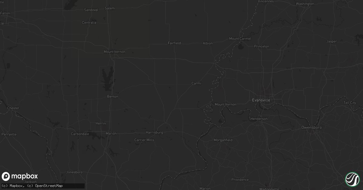 Hail map in Jackson, MI on June 25, 2023