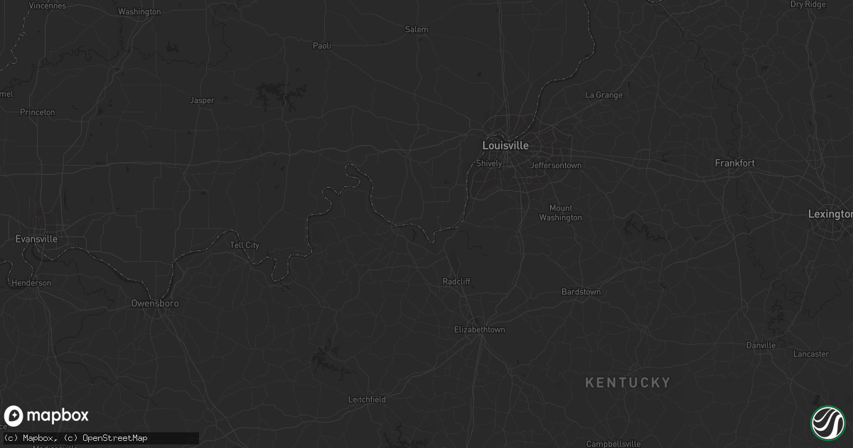 Hail map in Lawrenceburg, TN on June 25, 2023