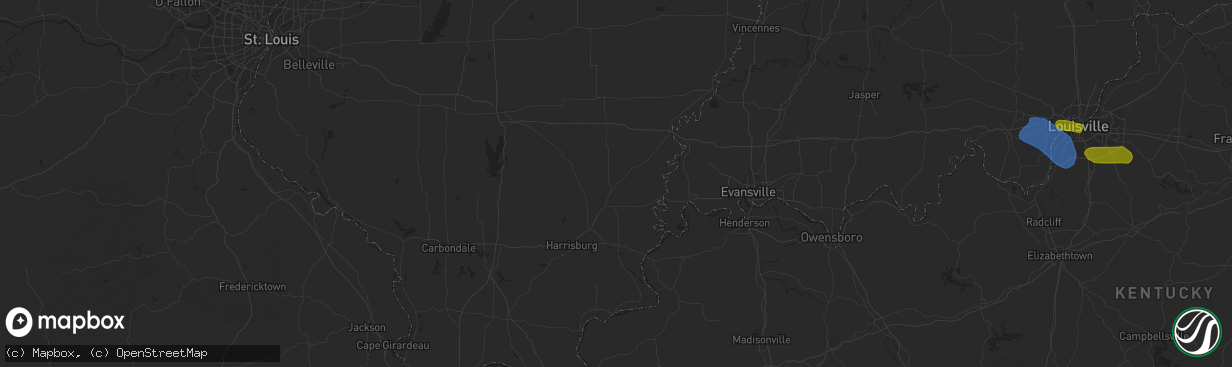 Hail map in Little Rock, AR on June 25, 2023