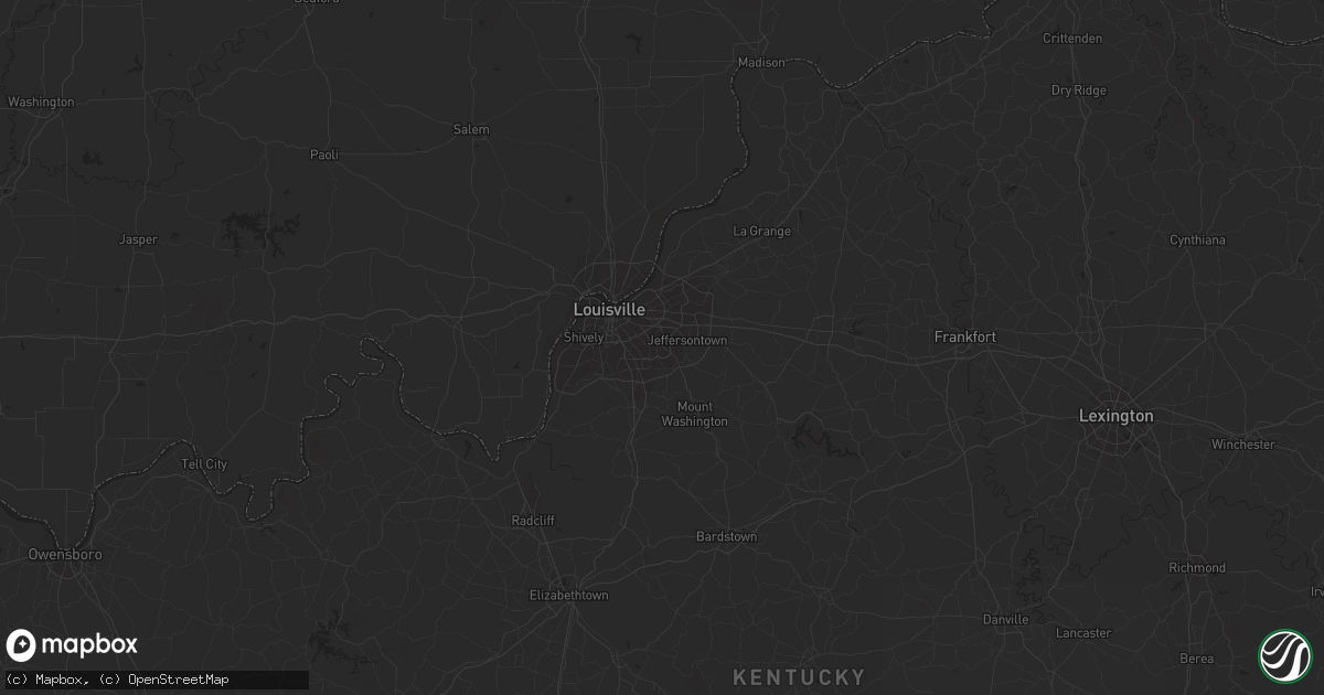 Hail map in New Haven, IN on June 25, 2023