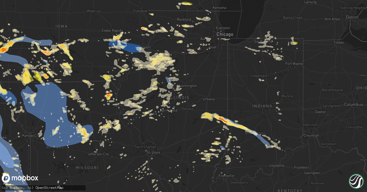 Hail Map in Illinois on June 25, 2024 - HailTrace