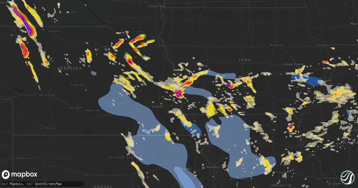 Hail Map On June 25, 2024 - HailTrace