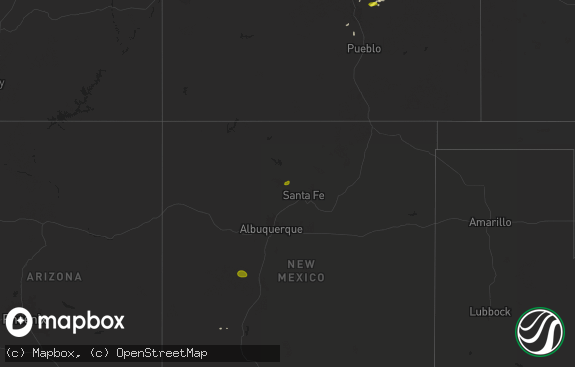 Hail map preview on 06-25-2025