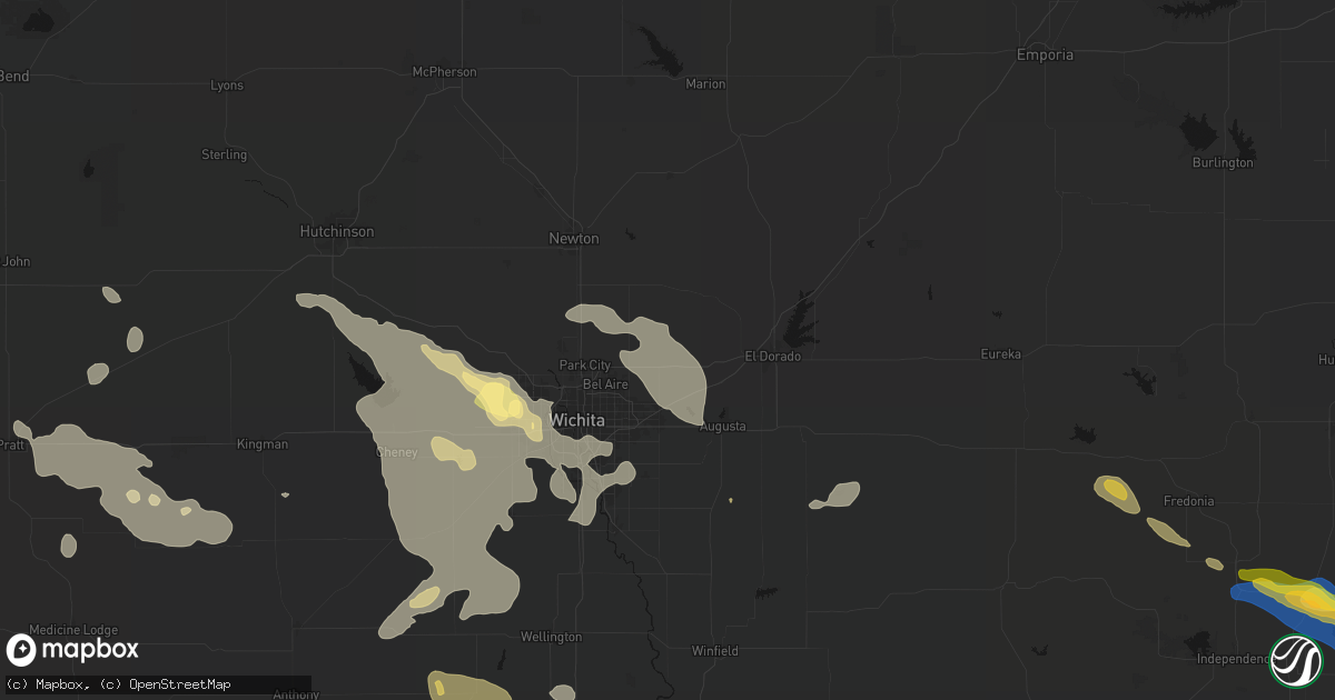 Hail map in Benton, KS on June 25, 2026