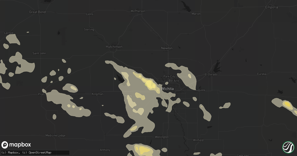 Hail map in Colwich, KS on June 25, 2026