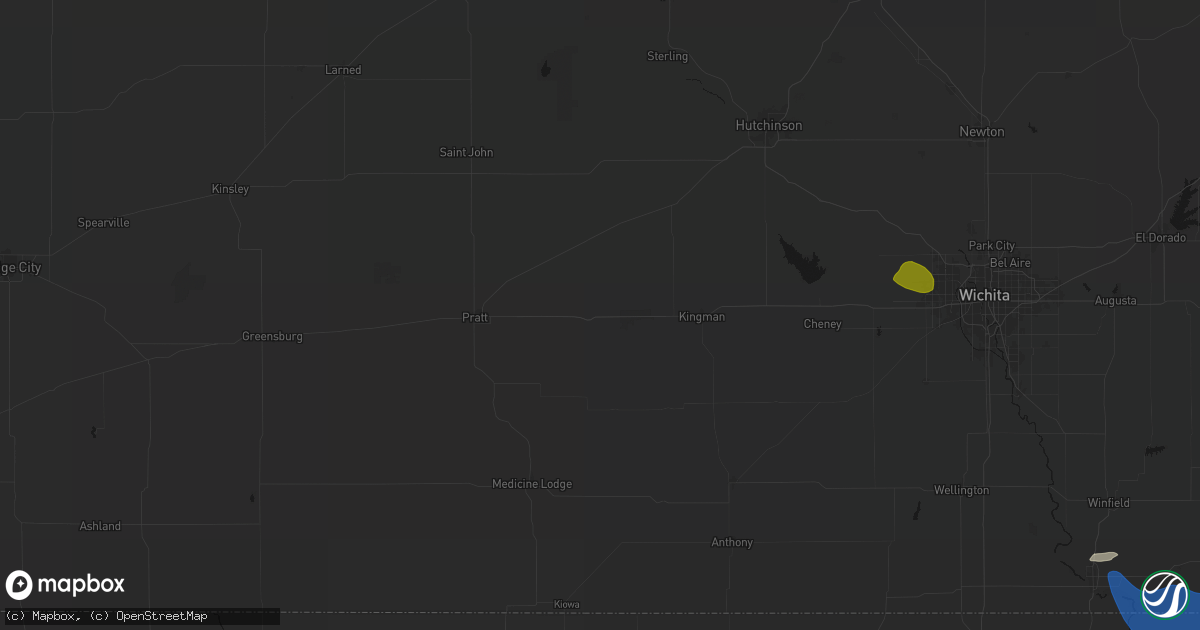 Hail map in Cunningham, KS on June 25, 2026