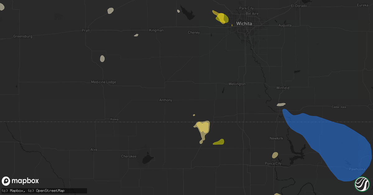 Hail map in Freeport, KS on June 25, 2026