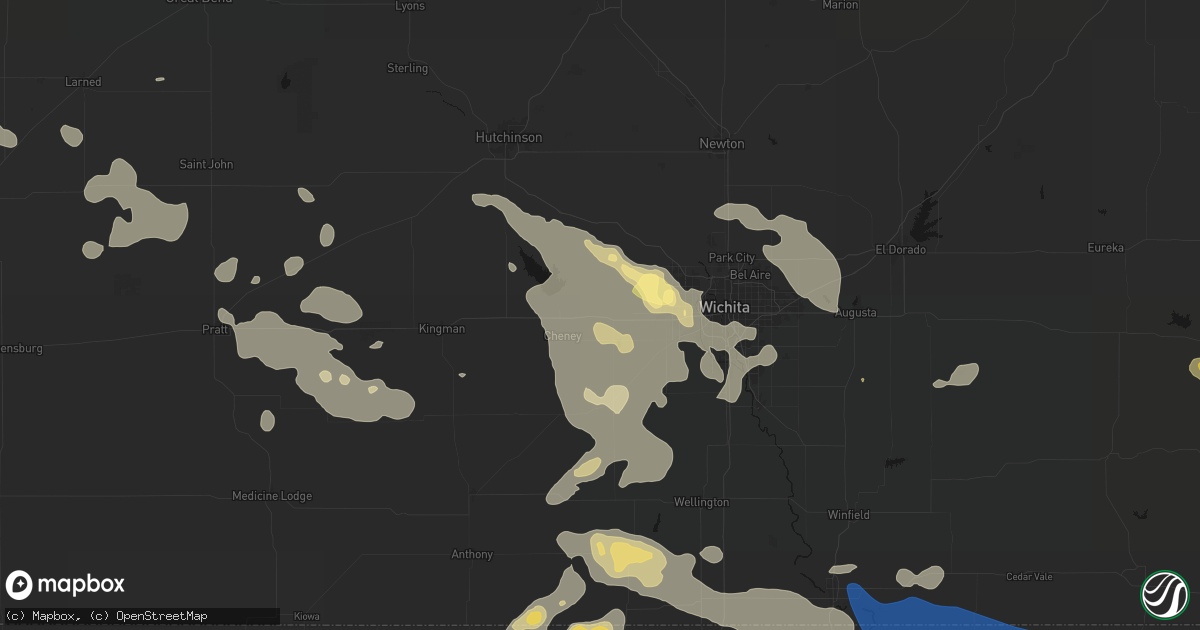 Hail map in Garden Plain, KS on June 25, 2026