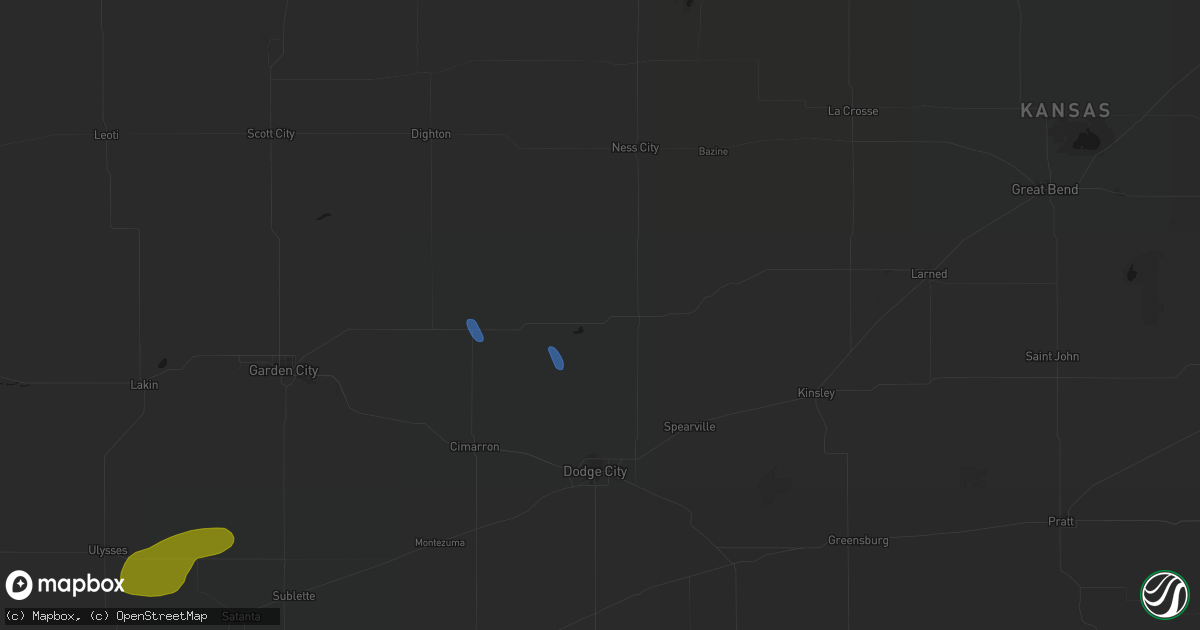 Hail map in Jetmore, KS on June 25, 2026