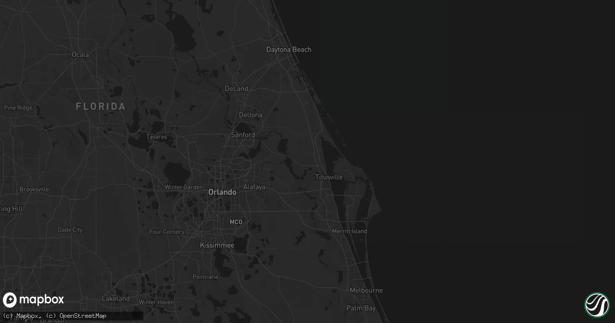Hail map in Mims, FL on June 25, 2026