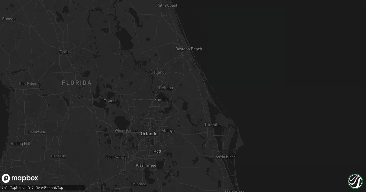 Hail map in Osteen, FL on June 25, 2026